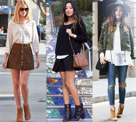 Ideias de Looks com Botas Marrom de Cano Curto .